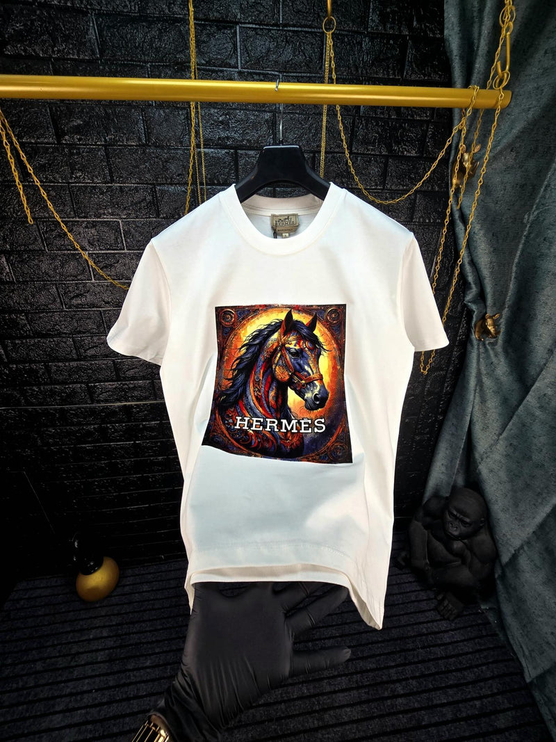 CAMISETA HERM€S 3D (BRANCO)
