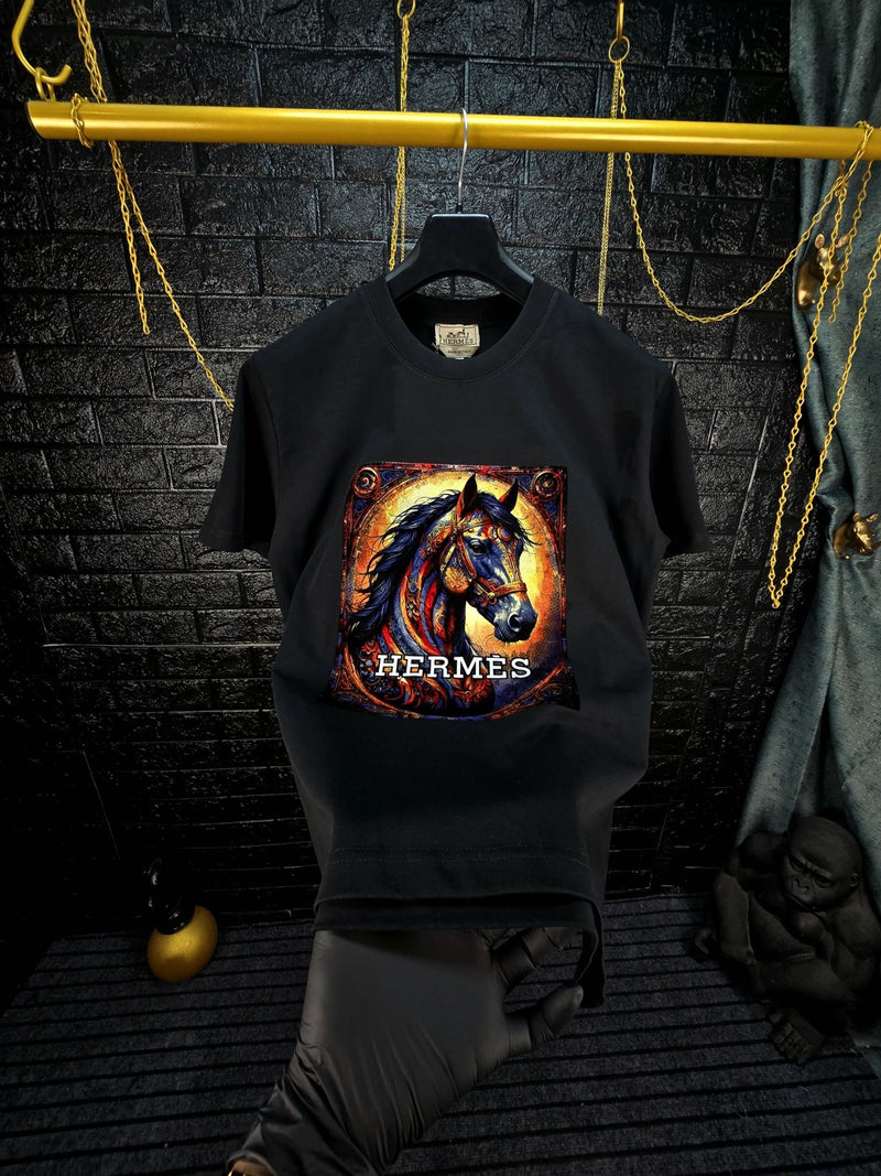 CAMISETA HERM€S 3D (PRETO)